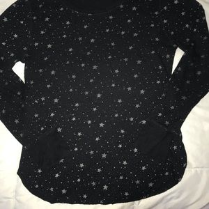 black long sleeve star patterned shirt!